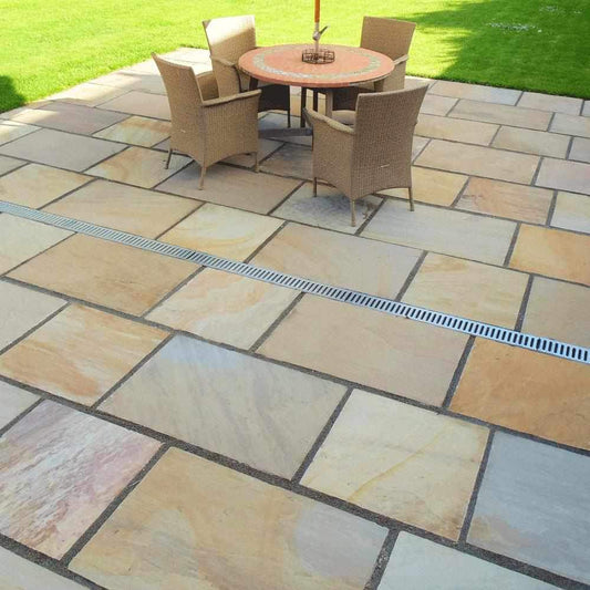 Camel / Buff Blend Sandstone Natural Stone Paving